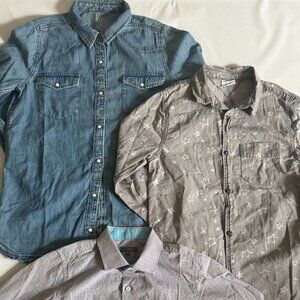 Boys Long Sleeve Button-up Bundle